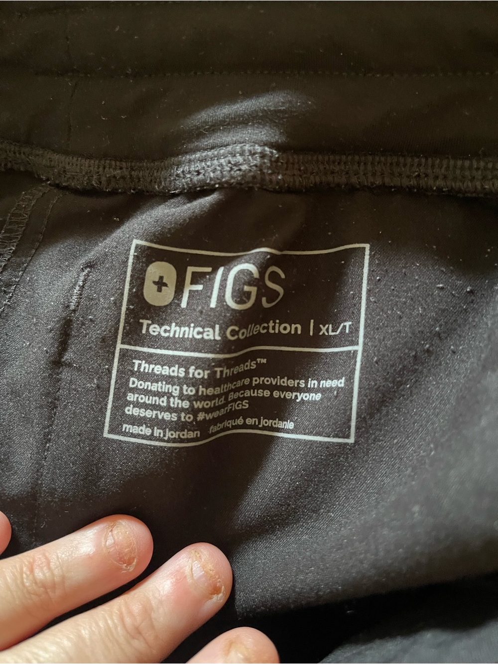 FIGS scrubs women set Top XL Pants XL/T Black nursing Medical - Picture 9 of 9